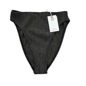 Good American Always Fits Sculpt Good Waist Bikini Bottom Gold/Black